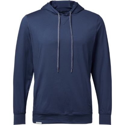 Custom Mens Eco Revive™ Ventura Soft Knit Hooded Sweatshirt Navy