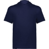 Custom Youth Eco Revive™ Ventura Soft Knit Short Sleeve Hooded Sweatshirt Navy