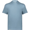 Custom Youth Eco Revive™ Ventura Soft Knit Short Sleeve Hooded Sweatshirt Storm