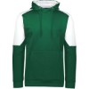 Custom Youth Blue Chip Hooded Sweatshirt Dark Green/ White