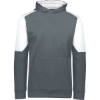 Custom Youth Blue Chip Hooded Sweatshirt Iron/ White