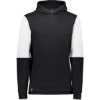 Custom Youth All-American Team Fleece Colorblocked Hooded Sweatshirt Black/ White