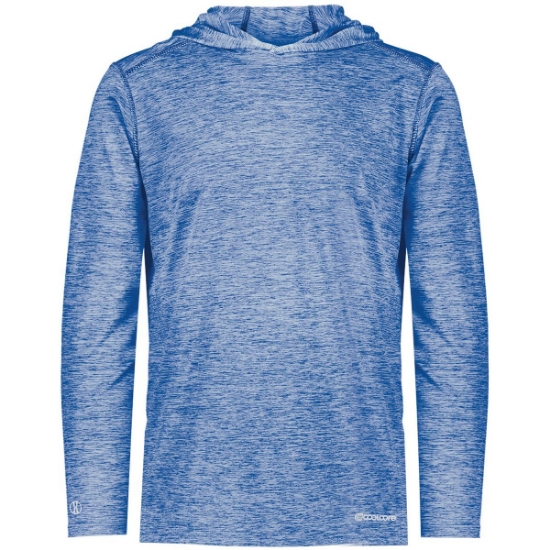 Custom Youth Electrify CoolCore® Hooded Sweatshirt Royal Heather
