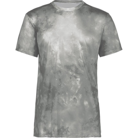 Custom Youth Cotton-Touch Cloud T-Shirt Silver Cloud Print