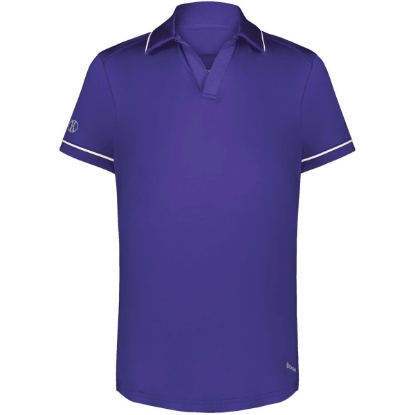 Custom Womens CoolCore® Polo Purple/ White