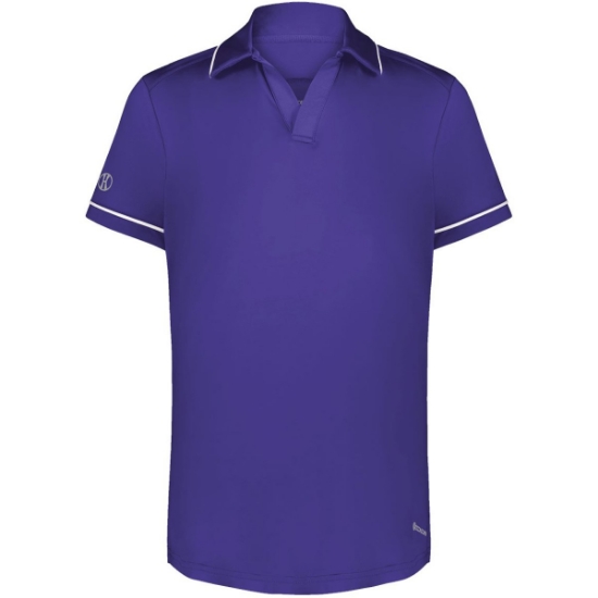 Custom Womens CoolCore® Polo Purple/ White