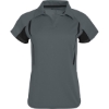 Custom Womens Two-Tone Avenger Polo Graphite/ Black