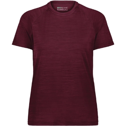 Custom Womens Eco Revive™ All-Pro T-Shirt Maroon Heather