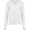 Custom Womens Electrify CoolCore® Long Sleeve V-Neck T-Shirt White