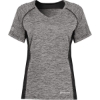 Custom Womens Electrify CoolCore® V-Neck T-Shirt Black Heather