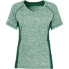 Custom Womens Electrify CoolCore® V-Neck T-Shirt Dark Green Heather