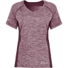 Custom Womens Electrify CoolCore® V-Neck T-Shirt Maroon Heather