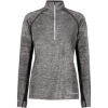 Custom Womens Electrify CoolCore® Quarter-Zip Pullover Black Heather