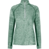 Custom Womens Electrify CoolCore® Quarter-Zip Pullover Dark Green Heather