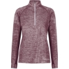 Custom Womens Electrify CoolCore® Quarter-Zip Pullover Maroon Heather