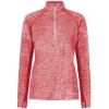 Custom Womens Electrify CoolCore® Quarter-Zip Pullover Scarlet Heather