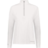 Custom Womens Electrify CoolCore® Quarter-Zip Pullover White