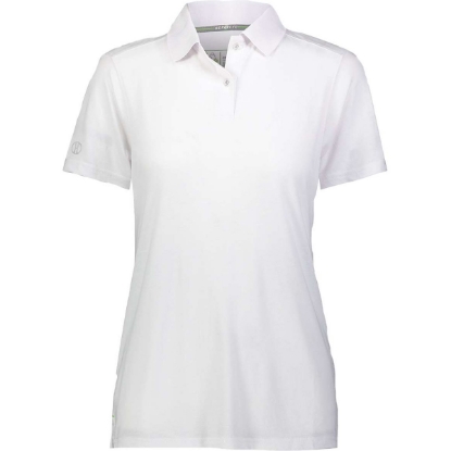 Custom Womens Repreve® Eco Polo White