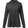Custom Womens Eco Revive™ Ventura Soft Knit Hooded Sweatshirt Black