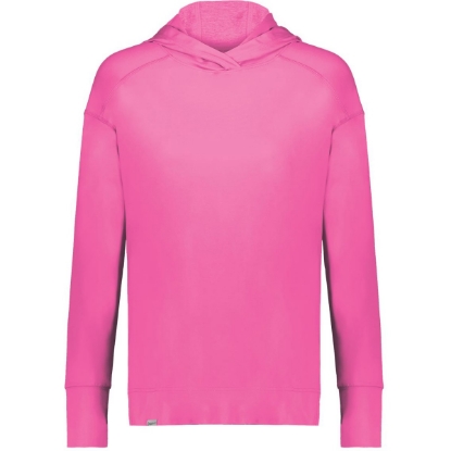 Custom Womens Eco Revive™ Ventura Soft Knit Hooded Sweatshirt Orchid