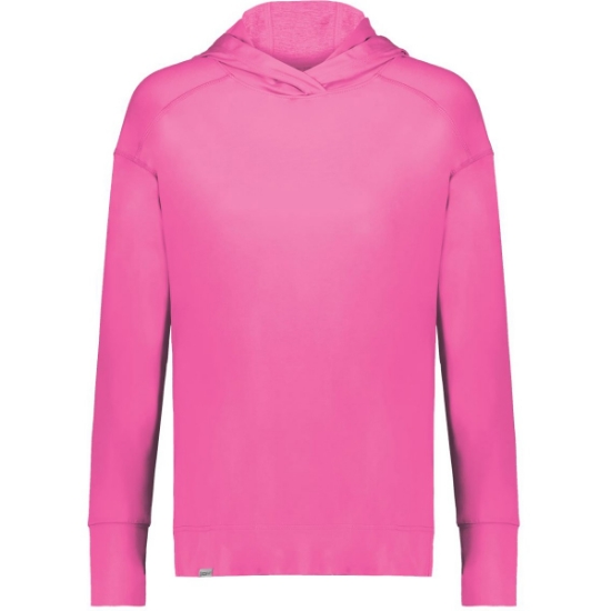 Custom Womens Eco Revive™ Ventura Soft Knit Hooded Sweatshirt Orchid