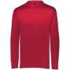 Custom Mens Momentum Hooded Long Sleeve T-Shirt Scarlet