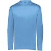 Custom Youth Momentum Hooded Long Sleeve T-Shirt Columbia Blue