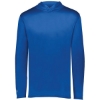 Custom Youth Momentum Hooded Long Sleeve T-Shirt Royal