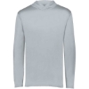 Custom Youth Momentum Hooded Long Sleeve T-Shirt Silver