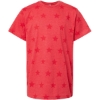 Custom Youth Star Print Tee Red Star