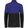 Custom Mens Momentum Team Quarter-Zip Pullover Black/ Purple