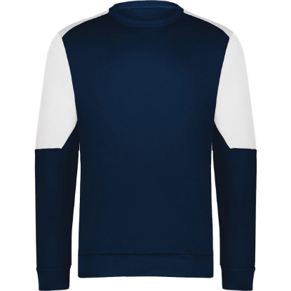 Custom Mens Momentum Team Crewneck Sweatshirt Navy/ White