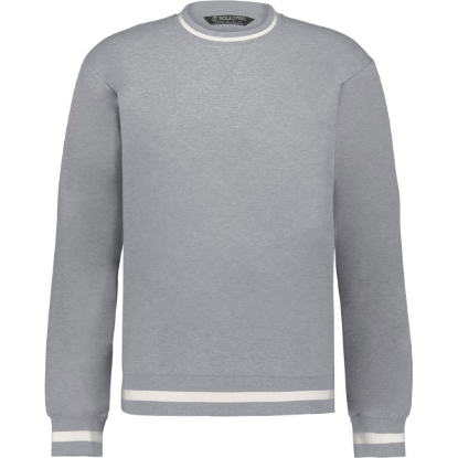 Custom Unisex Heritage Prep Crewneck Sweatshirt Athletic Heather/ Vanilla