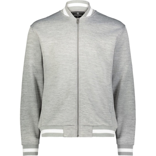 Custom Unisex V-Street Full-Zip Jacket Athletic Heather/ White