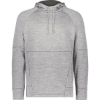 Custom Mens All-Pro Performance Fleece Hooded Sweatshirt Athletic Grey Heather/ Iron