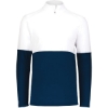 Custom Youth Momentum Team Quarter-Zip Pullover Navy/ White
