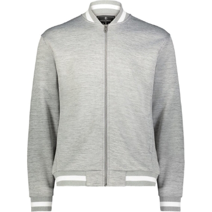 Custom Youth V-Street Full-Zip Jacket Athletic Heather/ White