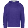 Custom Youth All-Pro Performance Fleece Hooded Sweatshirt Purple Heather/ Silver