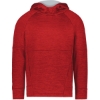 Custom Youth All-Pro Performance Fleece Hooded Sweatshirt Scarlet Heather/ Silver
