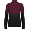 Custom Womens Momentum Team Quarter-Zip Pullover Black/ Maroon