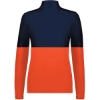 Custom Womens Momentum Team Quarter-Zip Pullover Orange/ Navy
