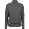 Custom Womens Eco Revive™ Ventura Soft Knit Quarter-Zip Pullover Carbon Heather
