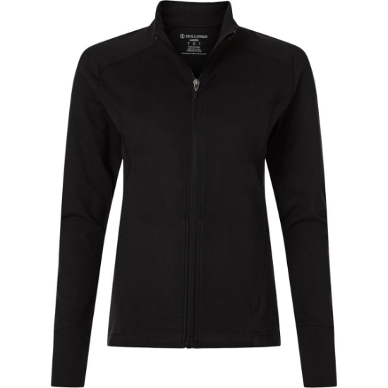 Custom Womens Eco Revive™ City Flex Full-Zip Jacket Black