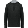 Custom Womens All-Pro Performance Fleece Hooded Sweatshirt Black Heather/ Silver