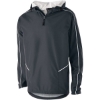 Custom Mens Wizard Quarter-Zip Hooded Pullover Carbon/ White