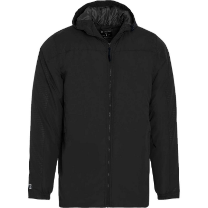 Custom Mens Bionic Hooded Jacket Black/ Carbon