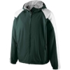 Custom Mens Homefield Hooded Jacket Dark Green/ White