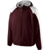 Custom Mens Homefield Hooded Jacket Maroon/ White