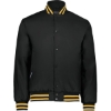 Custom Mens Heritage Jacket Black/ Light Gold/ White