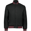 Custom Mens Heritage Jacket Black/ Scarlet/ White